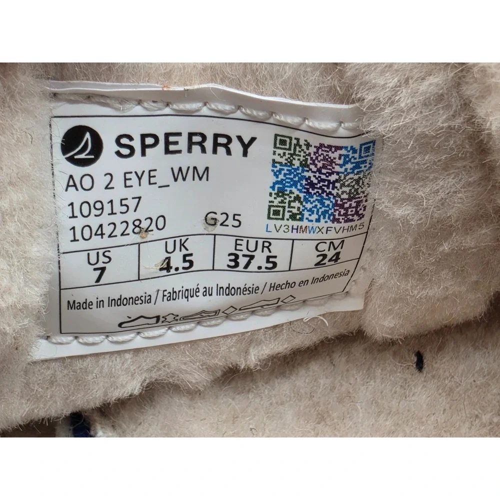 Sperry AO 2-Eye Womens 7 Leopard Sherpa Lined Boat Shoes 109157 NWOB
